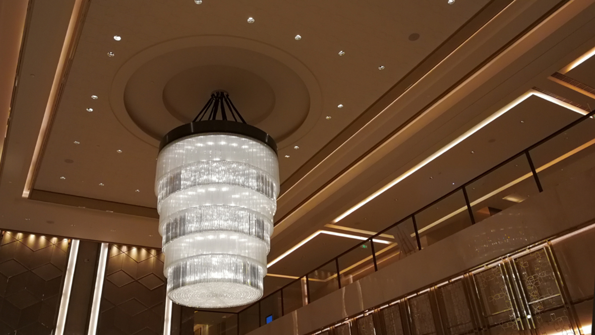 上海洲際酒店大廳燈光設計方案展示
